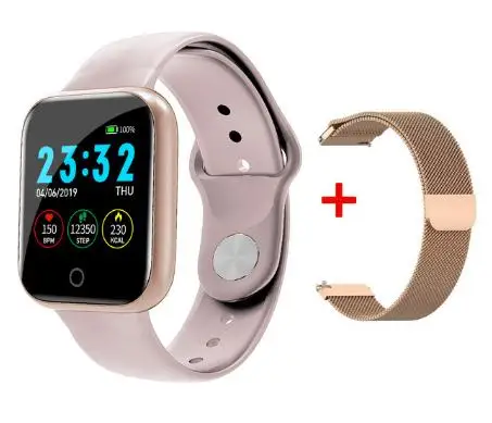 ad gold steel HETNGSYOU I5 для Apple Watch, шагомер, управление музыкой, несколько циферблатов, пульсометр, фитнес-часы для мужчин и женщин, Android IOS VS B57 - Цвет: ad gold steel