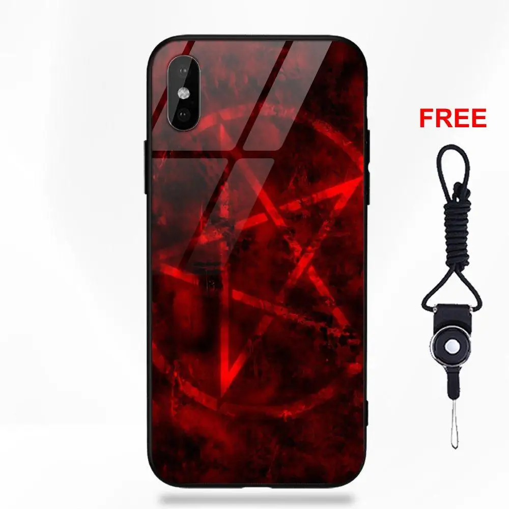 Хеллсинг логотип пентаграмма изображение для Galaxy S8 S9 Plus для huawei Honor 7X P20 Lite mate 10 Pro Redmi 5 Note 5A 6 закаленное стекло