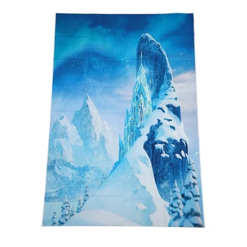 

FFYY-5x7FT Vinyl Ice Snow Castle Backdrop Photography Prop Photo Background