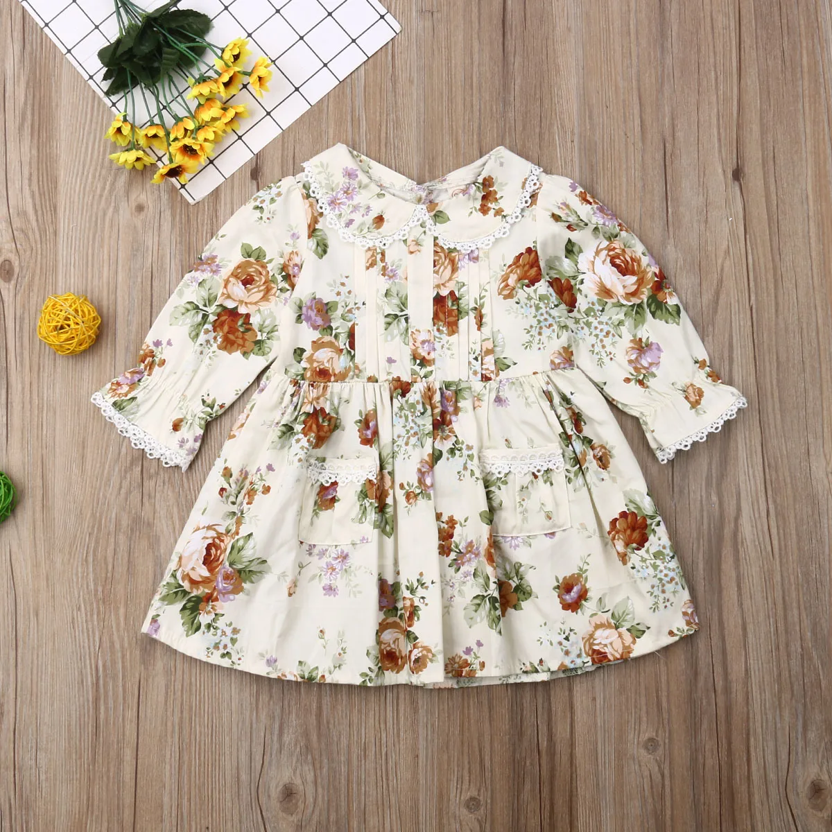 Милое детское кружевное платье-комбинезон для маленькой и Большой Сестры, осенняя Одинаковая одежда для семьи