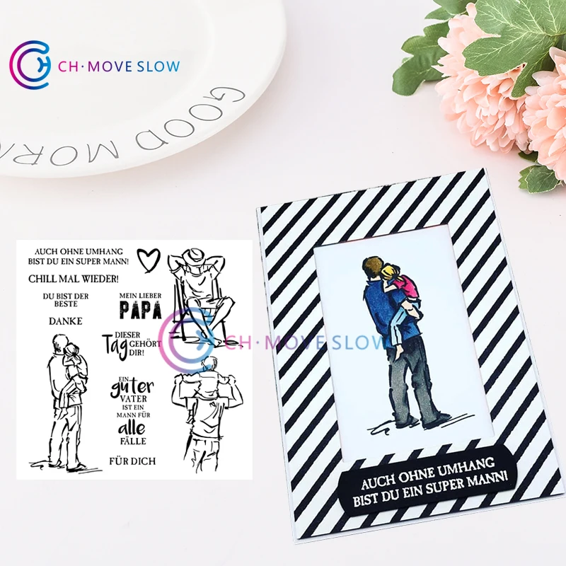 

New Arrival Father's Day Metal Cutting Dies and stamps For Scrapbooking Photo Paper Cards Crafts Handmade New 2019 Die Cut