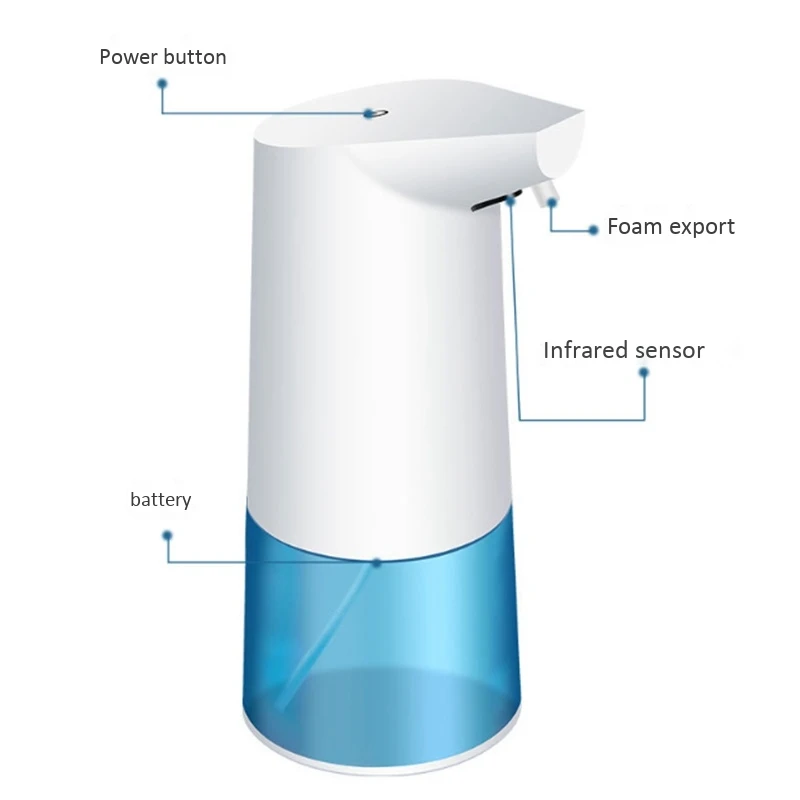 350 мл инфракрасный зондирующий Автоматический Портативный дозатор мыла для ванной, кухни, балкона, без шума, низкий раздатчик мощности