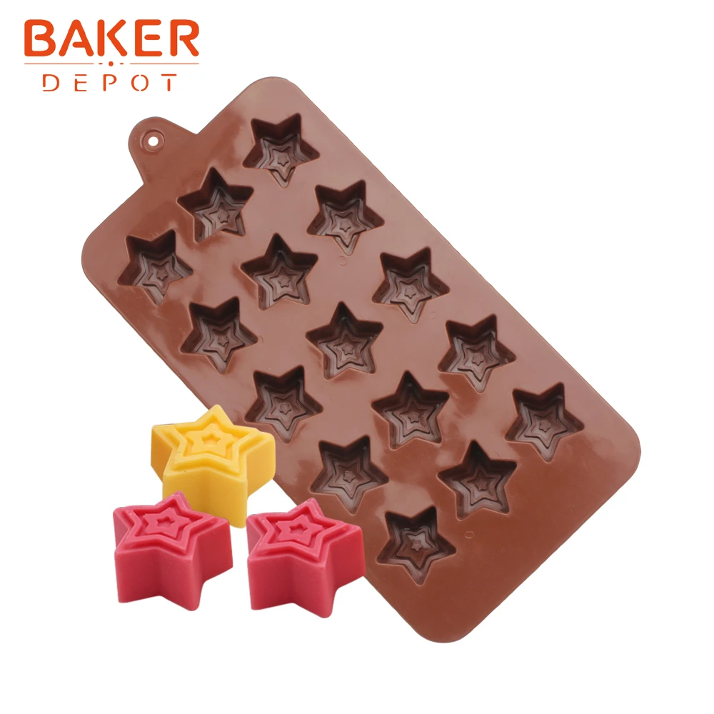 15 Cavity Moon Silicone Mould Chocolate Jelly Ice Cube Cake Candy Tray