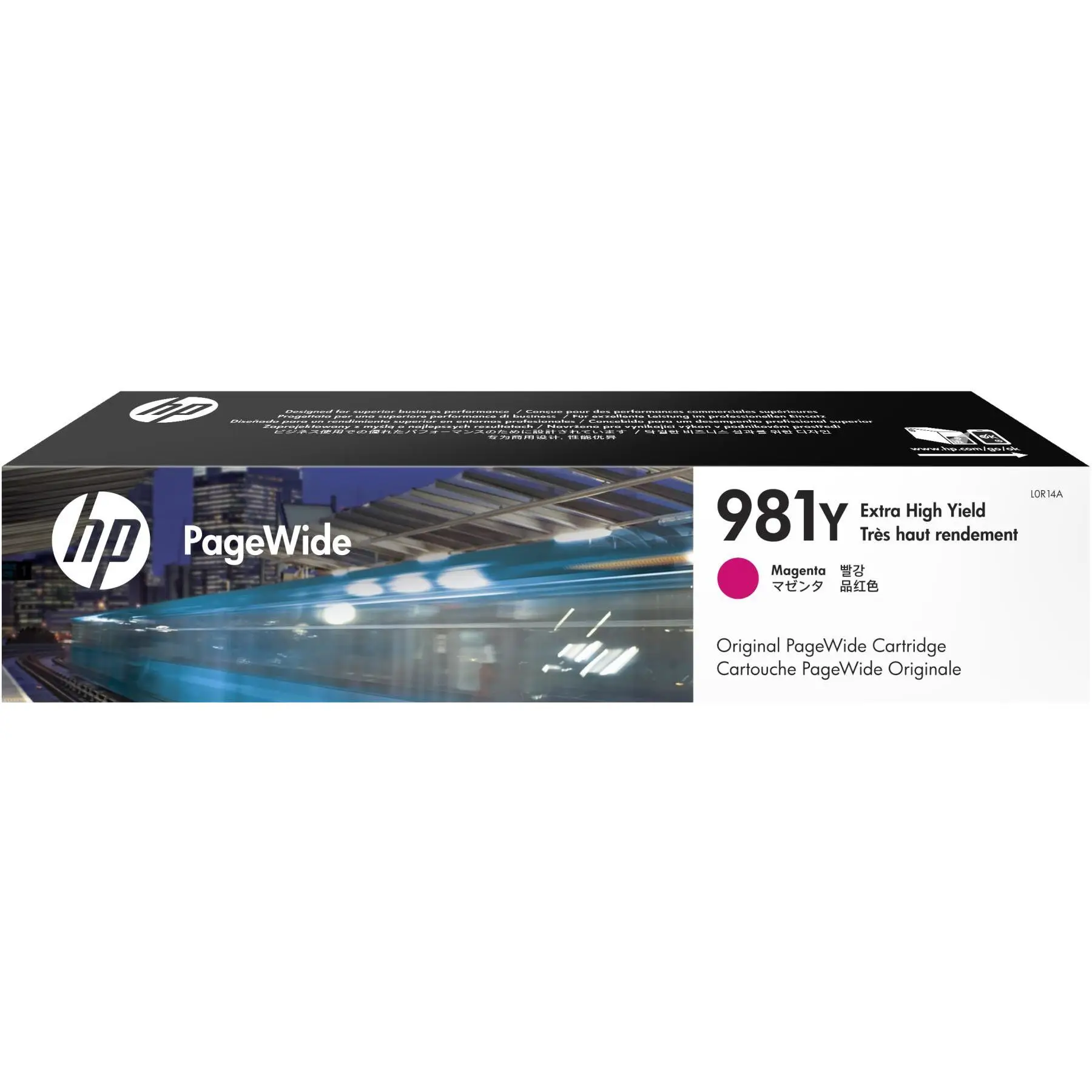 Оригинальный картридж PageWide 981Y magenta высокой производительности|Чернильные