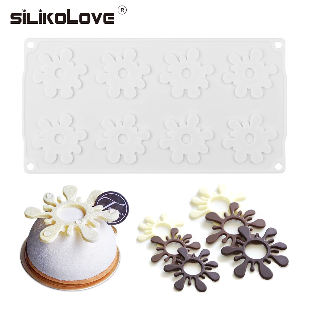 Silicone Mold Chocolate-Mold Dessert-Decorating Baking-Tools Flower-Shape for French