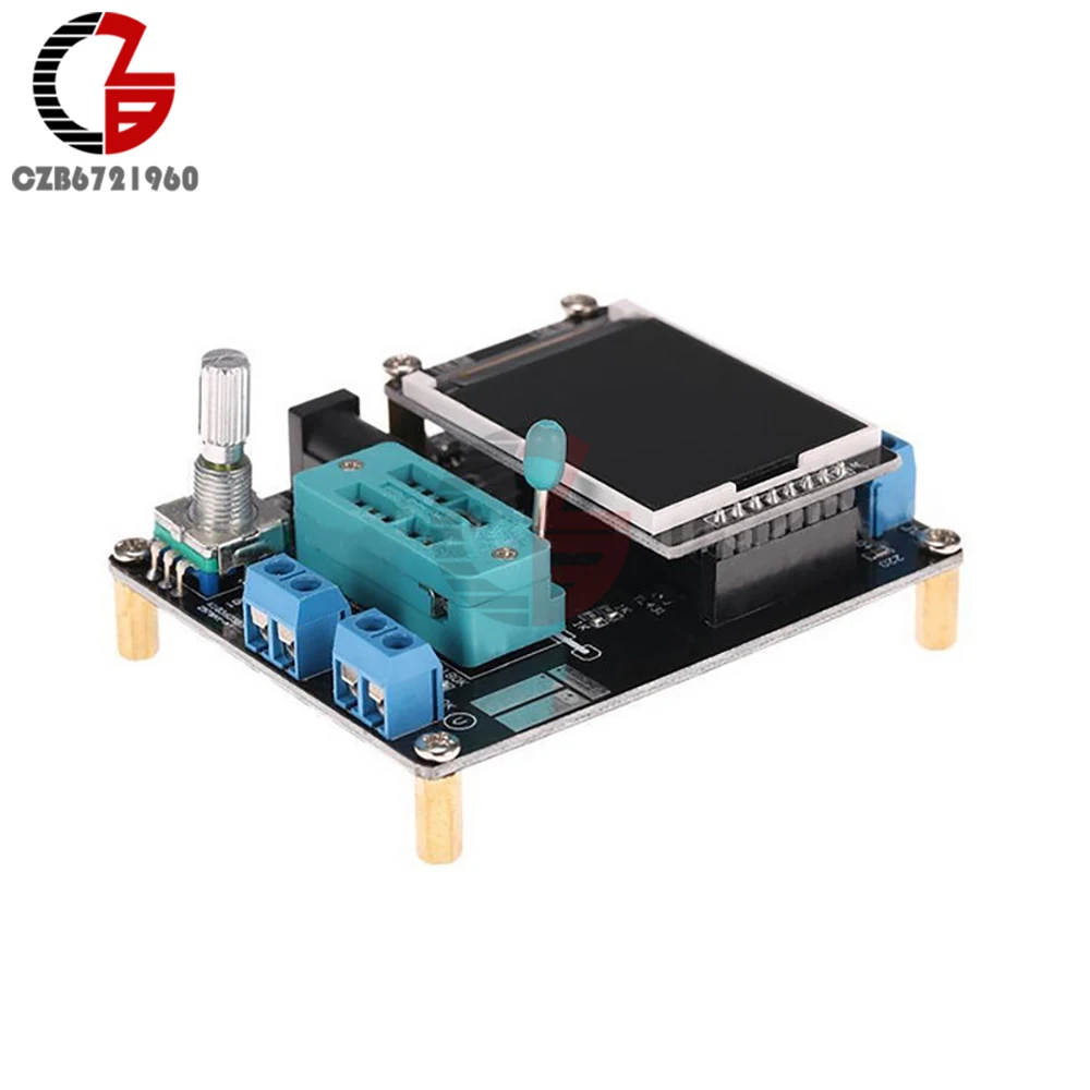 GM328A Transistor Tester ESR LCR Capacitor Capacitance Diode Voltage PWM Frequency Meter Multimeter DIY Kit with Case 4