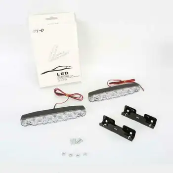

6LED Car Light DRL Fog Day Driving Daylight Daytime Running White Head Lamp