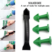 4 unids/set masilla de raspador de reutilizable sellador ángulo espátula de silicona juntas herramientas calafatear suave raspador de lechada de Kit de herramientas de