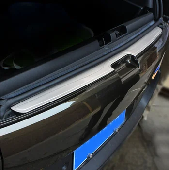 

Stainless steel rear bumper protector rear trunk cover trim 1pcs for Peugeot 3008 2015 2016 2017 2018