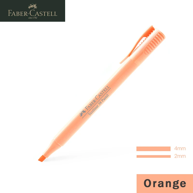 FABER CASTELL Fluorescent Candy Color Highlighter Pen Textliner Pastel  Fluorescent Marker Pen Marking Stationery Supplies 154863 - AliExpress