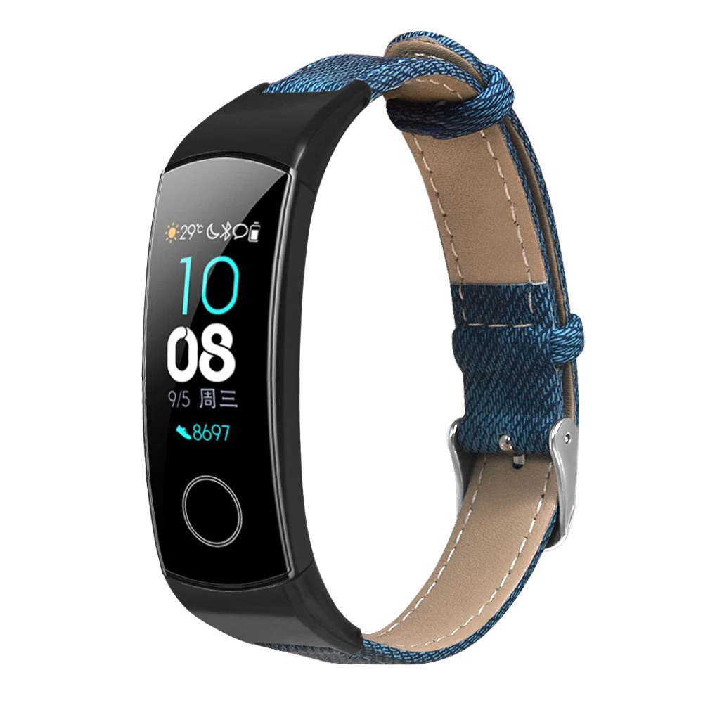 HANGRUI кожаный сменный Браслет ремешок для huawei Honor Band 5 4 Смарт-часы аксессуары ремешок для Honor Band 5 Band 4