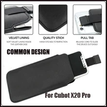 Casteel PU Leather Case For Cubot X20 Pro P30 R15 PRO Pull Tab Sleeve Pouch Case Cover