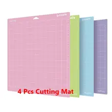 

New 4pcs Color Replacement Pvc Cutting Mat Non-slip For Contour Photography Plotter Machine With Adhesive Lettering Pvc Pad