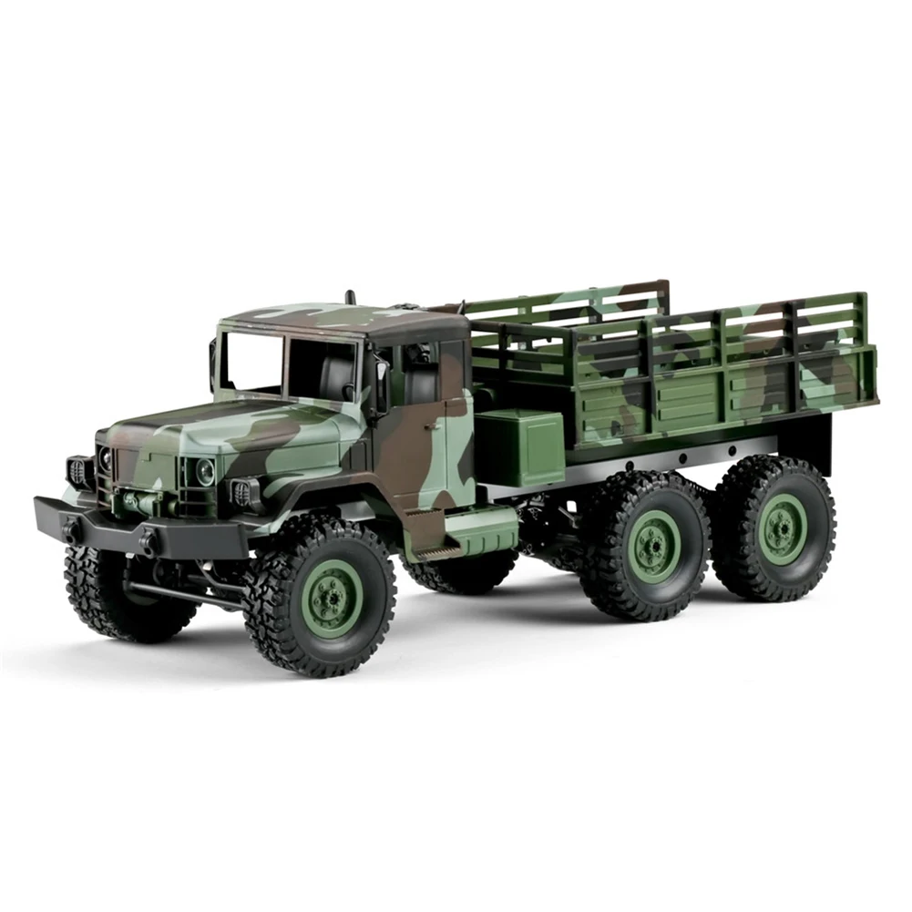 1/16 2.4G 4WD RTR RC Car LED Light Camouflage Militarial Off-road Truck Kids Christmas Gift Toy