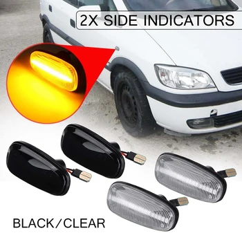 

2Pcs Car Side Marker Light LED Turn Signal Indicator Lamp for Opel Zafira a 99-05 Astra G 98-09