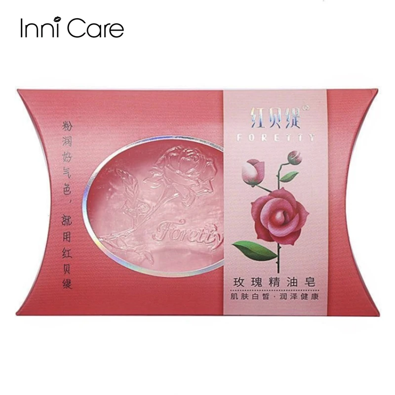 

Rose Essential Oil Soap Face Wash Deep Cleansing Soap Face Bath Moisturizing Oil Control Mite-Removing Skin Care