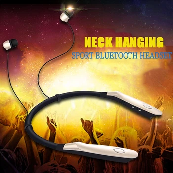 

HBS900S Hot Sale Wireless Bluetooth Headset Neck-Mounted Stereo Standby King Headphones Sports Running Waterproof Earphone