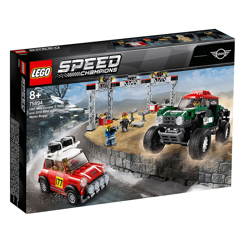 

LEGO March New Products 1967 Minicooper S And 2018 minijohncooper Off-road Race Car 75894