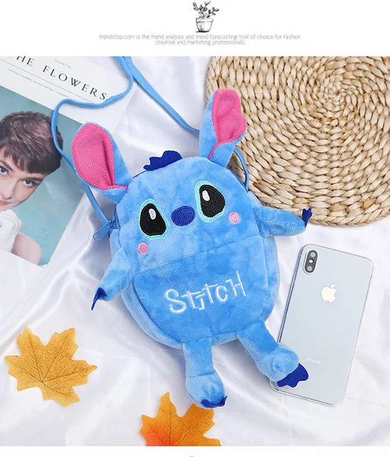 Disney мультфильм Микки Милая Детская сумка новая детская сумка через плечо модная плюшевая монета дамская сумочка женские сумочки - Цвет: 7