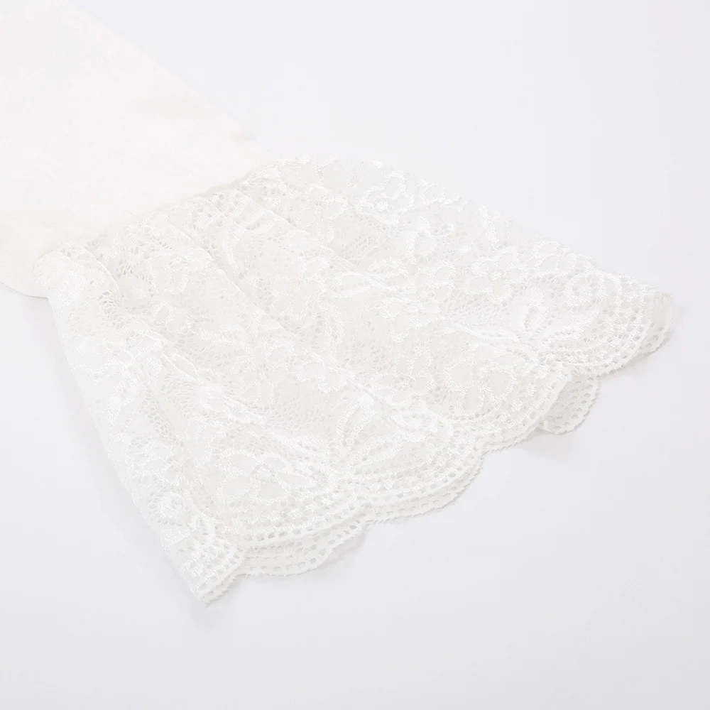 Goedkoop Middeleeuwse shirt Vrouwen Ruches lace Shirt Tops Lange flare Mouw Stand Kraag lace up gothic retro elegante Steampunk blouse lady