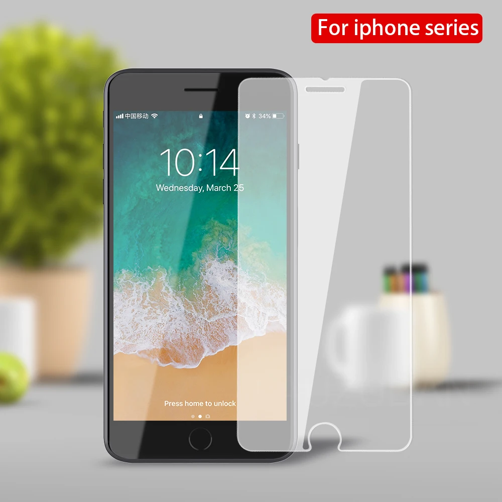 Защитное закаленное стекло для iPhone 7 6 6s 8 plus 11 pro XS max XR X|Защитные стёкла и плёнки| |