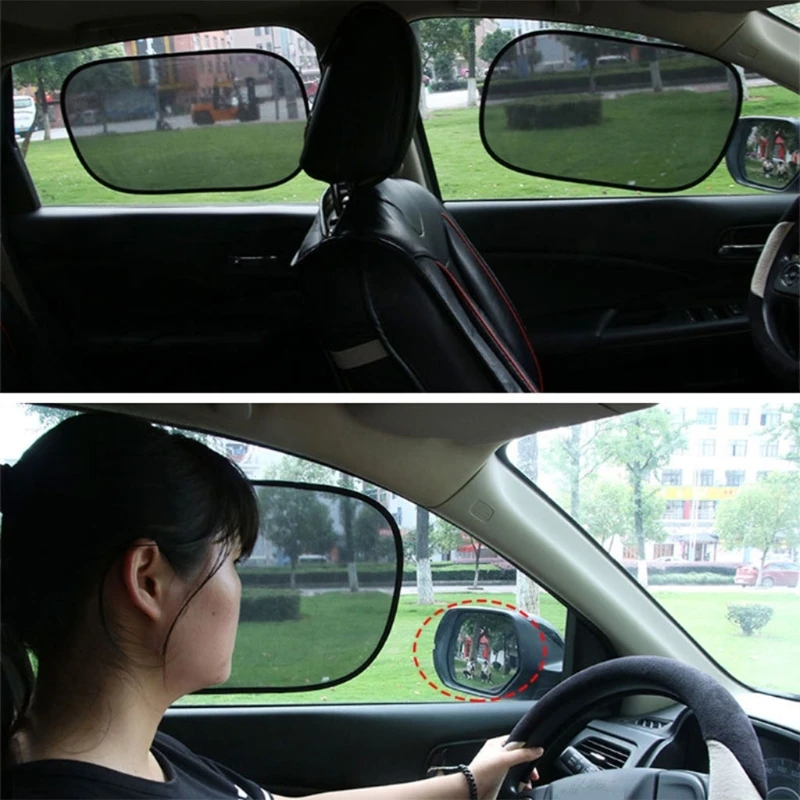 2pcs Car Side Rear Window Auto Sun Shade Visor Shield Mesh Screen Baby Sunscreen Side Window Sunshades