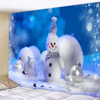 

Christmas Decoration For Home Wall Tapestry Room Layout Art Background New Year Festival Tenture Mural