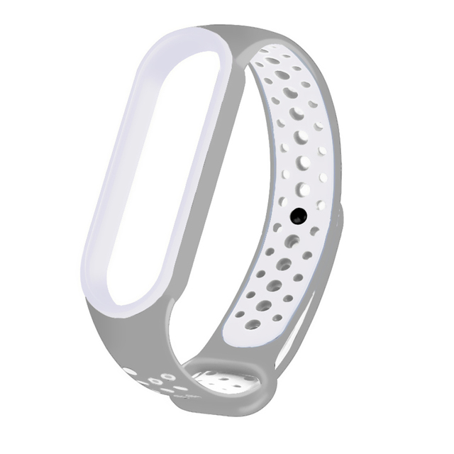 Strap for Xiaomi Mi Band 5 6 4 3 Porous Anti-Sweat Double Color Bracelet Sport Breathable Strap Replacement Wrist Strap