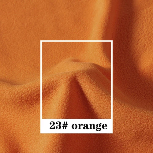 orange 160X50 см мягкий стрейч флис ткань для платья пижамы одеяло домашняя плюшевая игрушка "сделай сам" аксессуары ткань для украшения - Цвет: orange