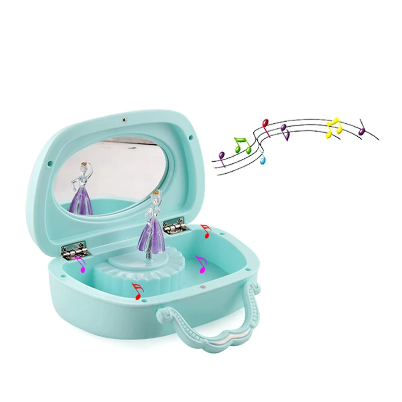 Балетные девушки танец Музыка Ювелирные изделия Подарочная коробка для Девочек Музыкальная коробка без батареи требуется E2S