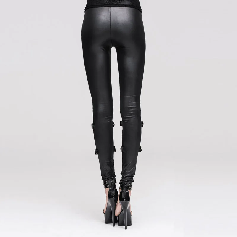 Diavolo di Modo Delle Donne DELL'UNITÀ di elaborazione Pantaloni di Pelle  Della Maglia di Modo Del Merletto di Cucitura Dei Pantaloni del Foro Punk  Streetwear Pantaloni Partito|Pants \u0026 Capris| - AliExpress