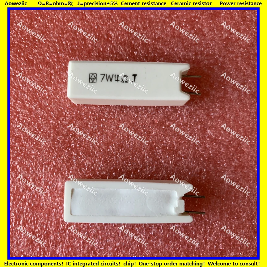 

10 шт./лот 7 Вт, 4 Ом, 7 Вт, 4 Ом, вертикально-цементное сопротивление 7 Вт, 4 Ом, 7 Вт, 4RJ, 7W4R, керамическое сопротивление, точность ± 5%, сопротивление мощности