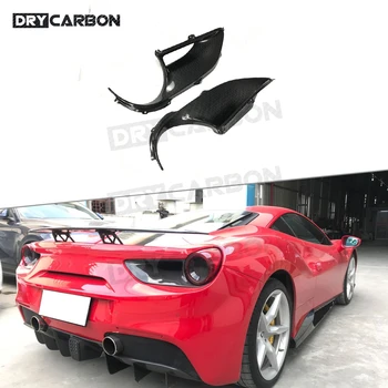 

Dry Carbon Fiber Rear Tail Light Air Vent Trim Frame Covers For Ferrari 488 GTB 2015-2018 Car Accessories