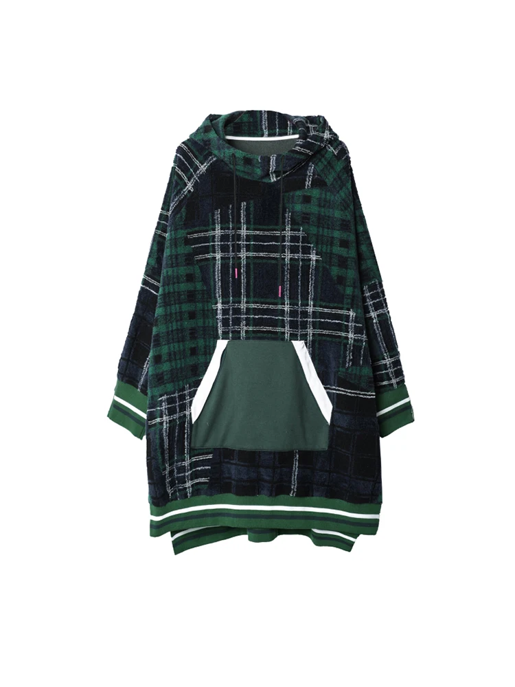 Women Fluffy Hooded Sweatshirt Warm Velvet Blend