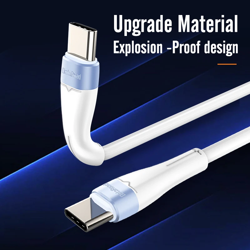 Кабель DataRoad PD 65 Вт 5A USB C к Type кабель QC3.0 для быстрой зарядки передачи данных Huawei P40