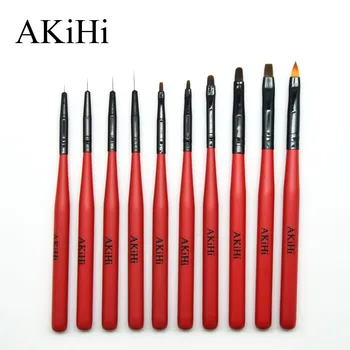 

Manicure Line Drawing Pen Line Drawing Pen round-Toe Flat Head guang liao bi diao hua bi Manicure Painting Flowers Coloured Draw