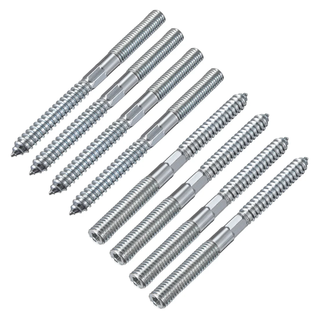 Uxcell 8 шт. M10x117mm вешалка болт двуглавый болт Саморез для мебели