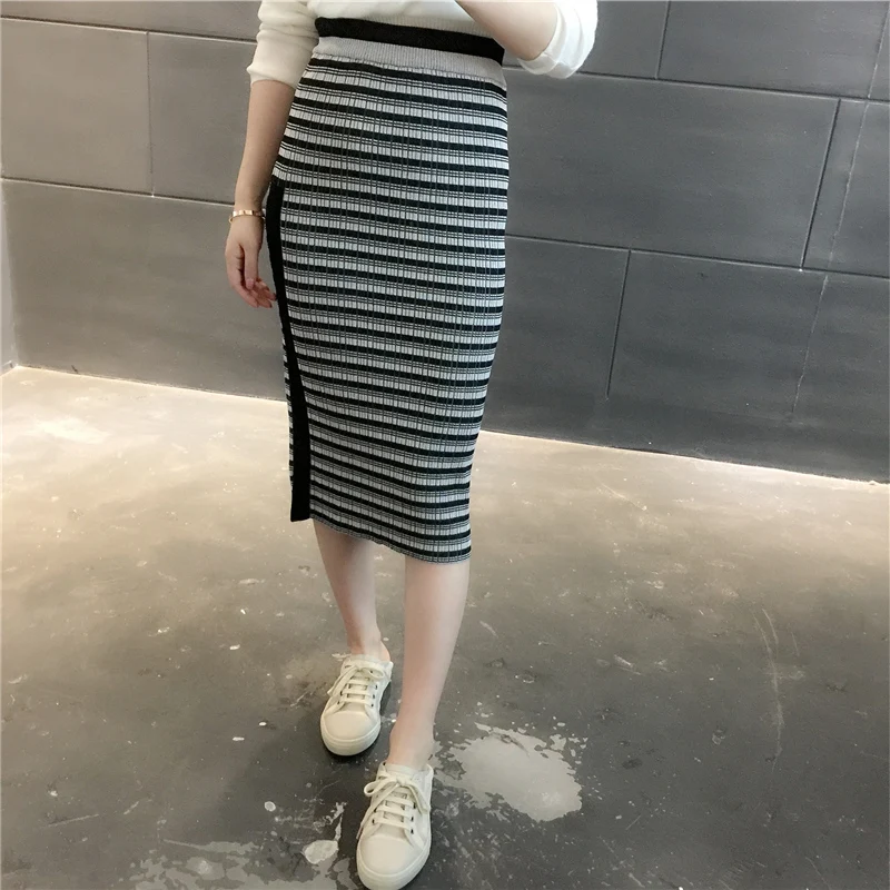 

В пленке 19894 длинная полосатая Сумка набедренные ступенчатые юбки