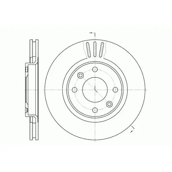 Диск тормозной C2 C4 Berlingo 307 206 др. ROADHOUSE 660310 | Автомобили и мотоциклы