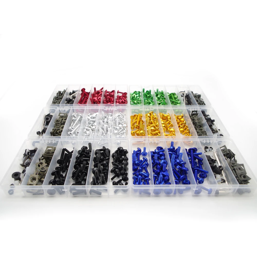 

For cbr 250r bmw motorcycle mt07 ybr 125 yamaha xj6 5 Motorcycle Full Fairing Kit windshield moto cover cap Bolts Screws covers