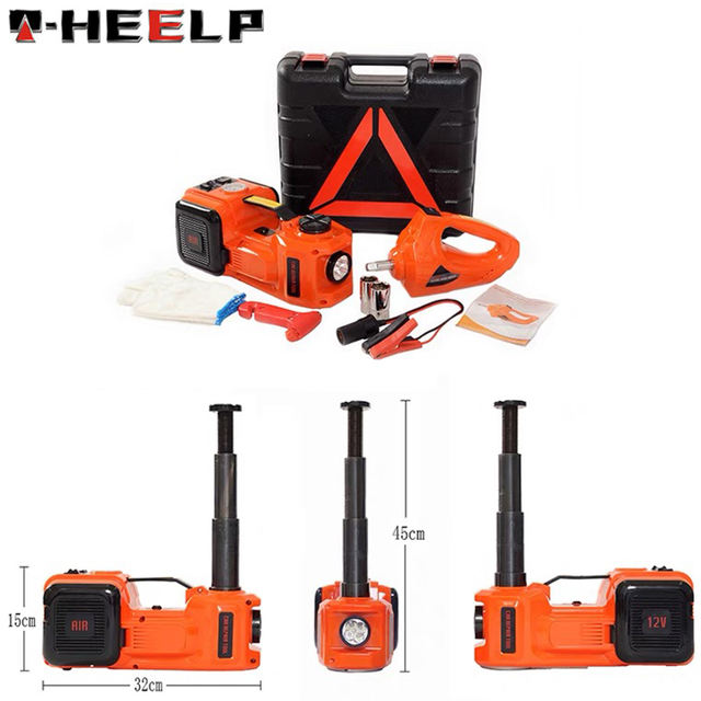EHEELP 5Ton Electric Car Jack 12V SUV Hydraulic Jacks kit Floor Impact