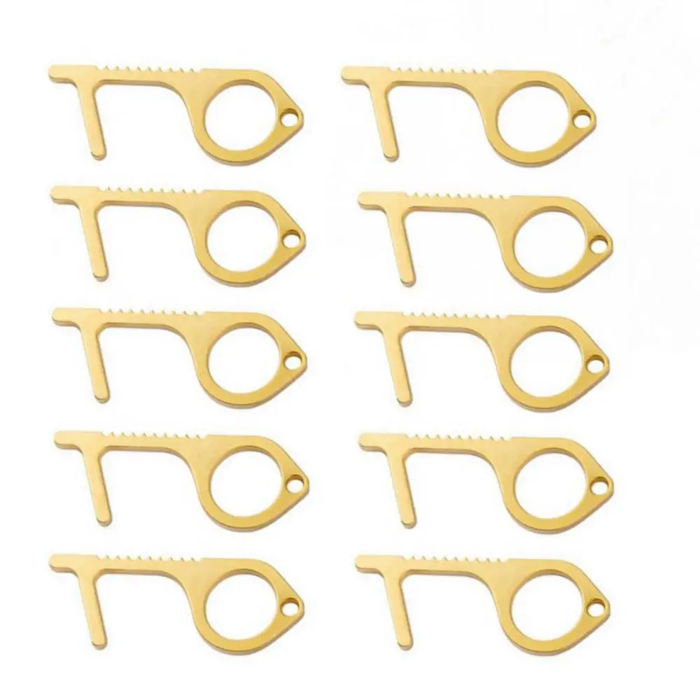 6 шт./пакет латунь EDC открывания двери гигиены ручной Пресс инструмент для лифта