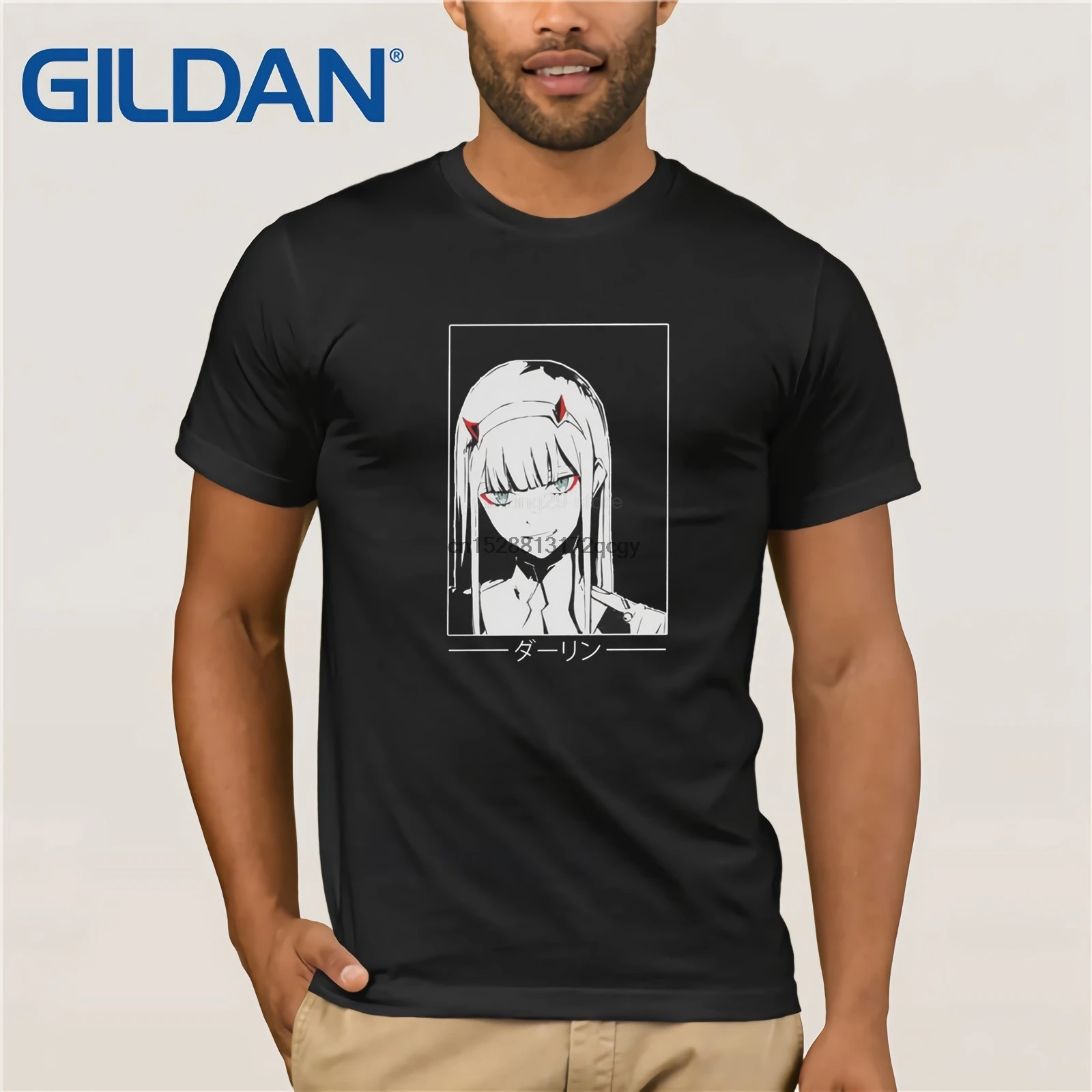 Zero Two Darling In The Franxx белая Аниме Манга Футболка мужские большие Топы хипстерские