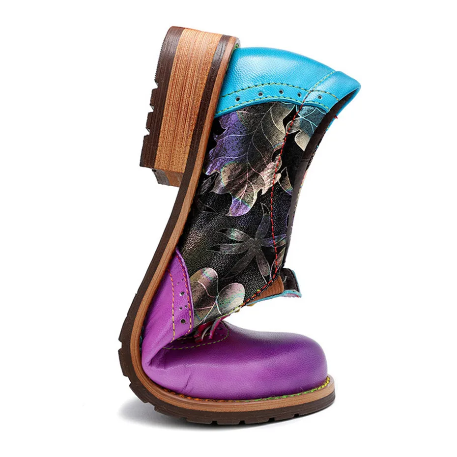 Vintage Genuine Leather Women's Flats Oxfords New Casual Retro Tassels Ladies Loafers Shoes Fashion Slip On Brogues Shoes Woman (2)