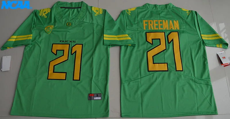 Новое поступление, высокое качество, NCAA Royce Freeman#21 футболка колледжа, спортивные майки, S-XXXL - Цвет: 8