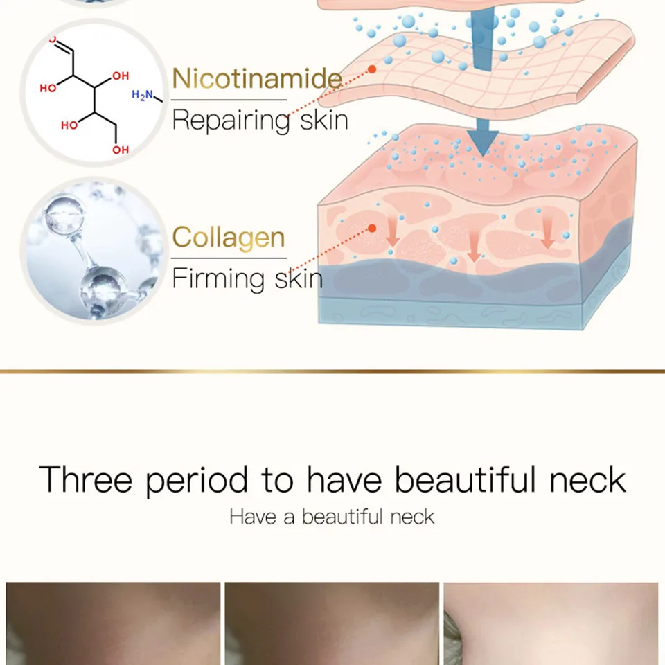 100g Anti Aging Neck Cream Anti Wrinkle Melanin Skin Care Whitening Nourishing Best Neck Mask Tighten Neck Lift Neck Firming