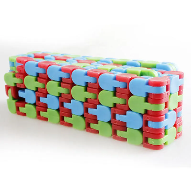 Sensory Toy Snap Autism Snake-Puzzles Wacky Tracks Click Fidget Kids Multicolor Classic img2
