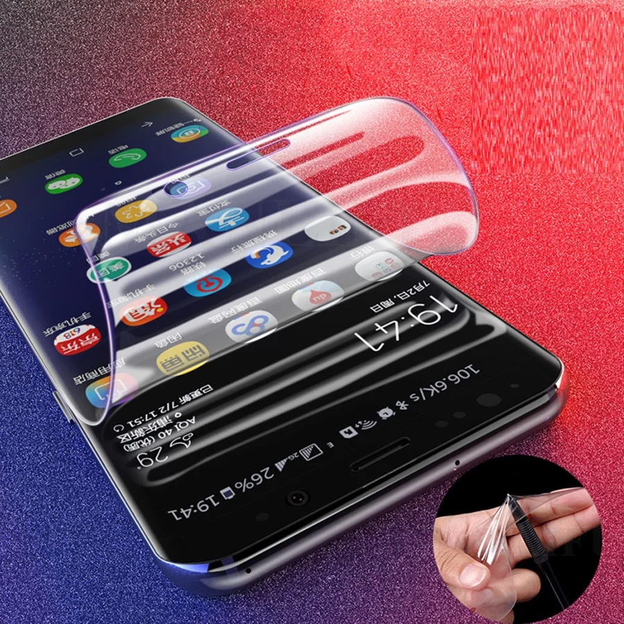 Защитная Гидрогелевая пленка для Samsung Galaxy A3 A5 A7 J3 J5 J7 2016 2017 защита экрана с полным