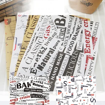 

50PCS Baking Package Paper Nougat Pastry Wrapping DIY Wedding Candy Bag Packing Tea Party Food Grade Oil Proof Paper