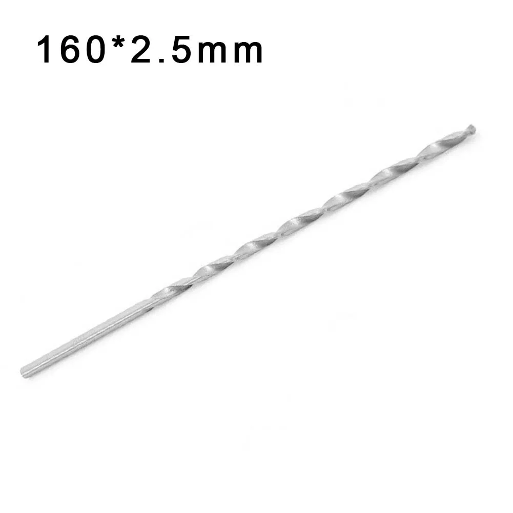 HSS Extra Long Drill Bit Length 160-300mm Dia 2.5-6.5mm Hole Saw Straight Shank Auger Twist. Drill Bit For Wood Metal Drilling